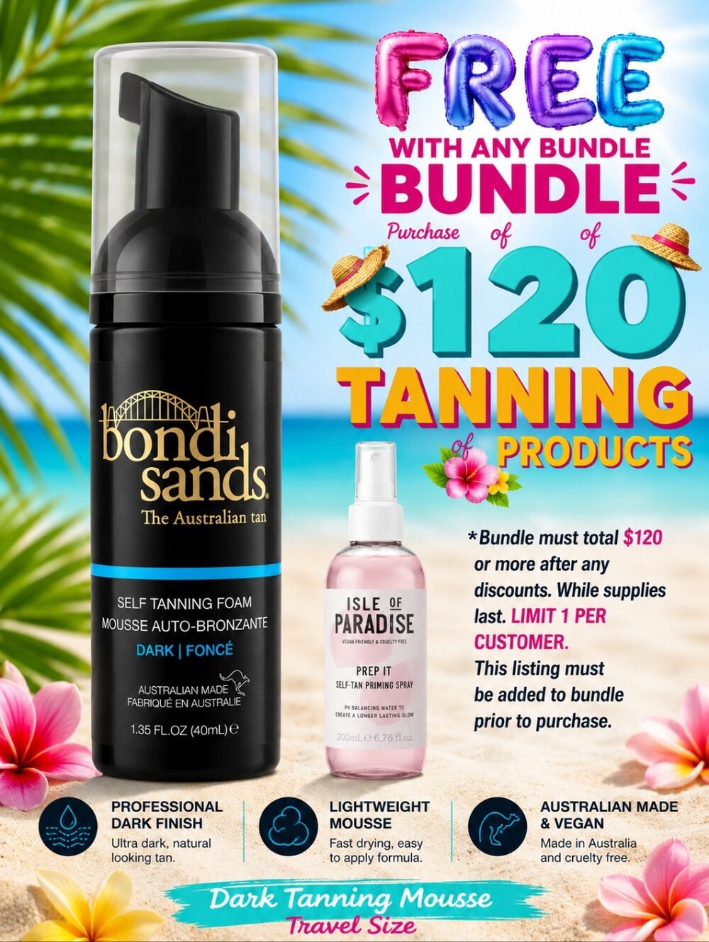 Bondi Sands Dark Self-Tanning Mousse ◇Travel size◇